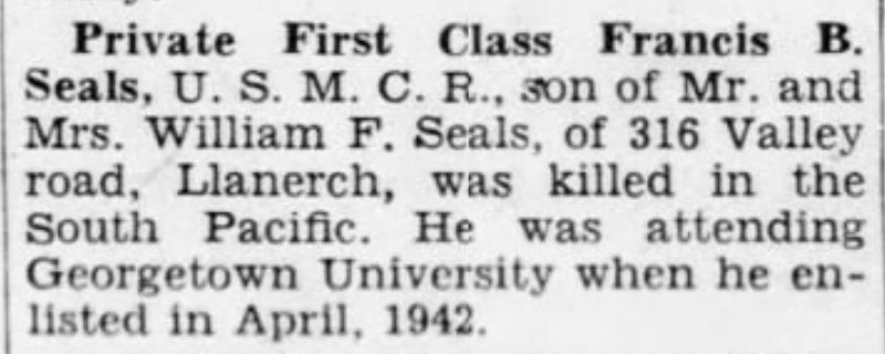 Francis Seals dies